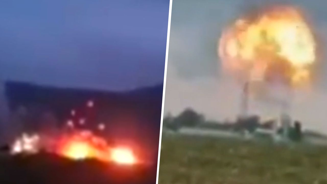 Potężne uderzenie na Krymie. Eksplozje i kule ognia w bazie Rosjan