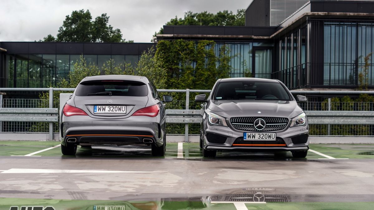 Z przodu to klasa A/CLA, ale tylny pas wyraźnie przypomina większego CLS.