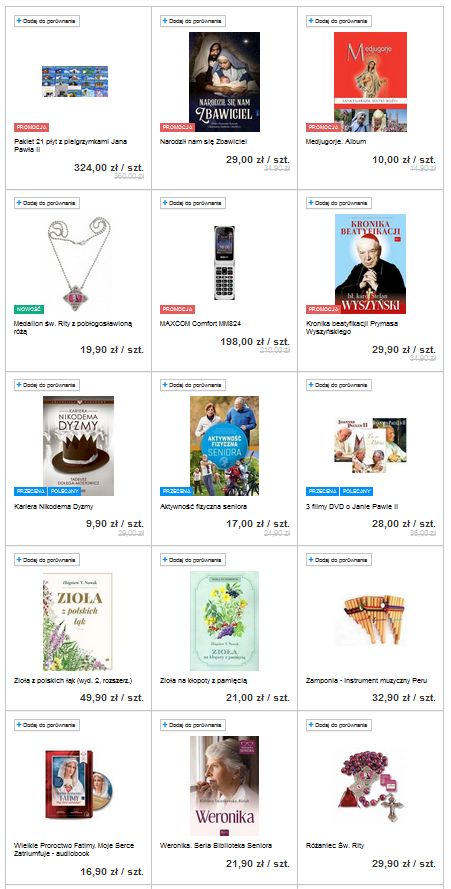 W sklepie fundacji założonej przez Tadeusza Rydzyka znalazła się specjalna zakładka, w której znajdziemy pomysły na prezenty dla Babci i Dziadka. 