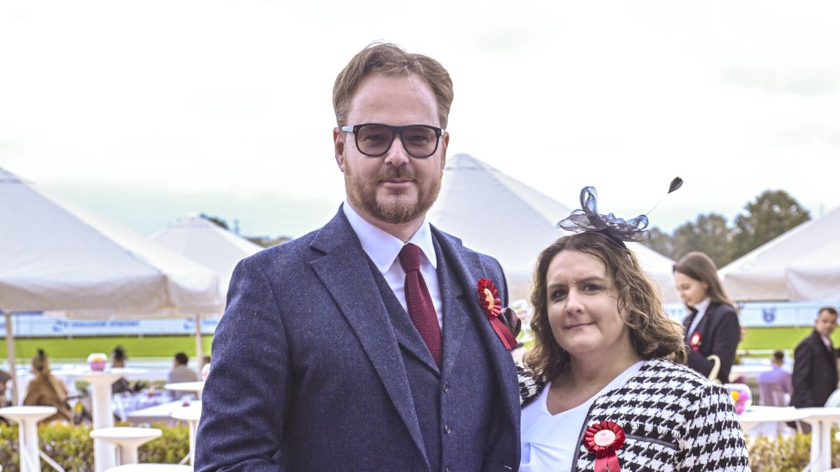 Jan Lubomirski-Lanckoroński z żoną