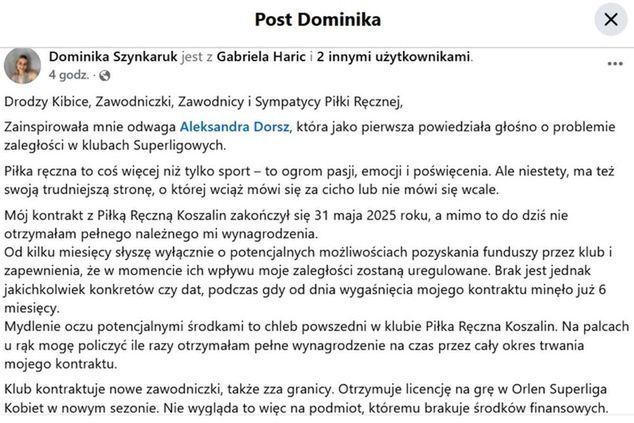 facebook.com/dominikaszynkaruk