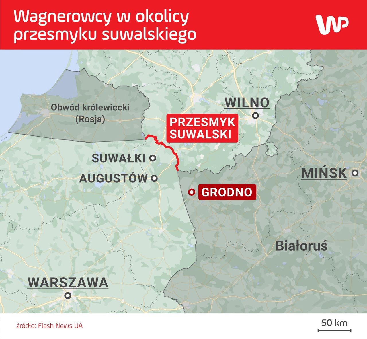 Rosyjscy najemnicy z Grupy Wagnera mają stacjonować w Grodnie na Białorusi 

