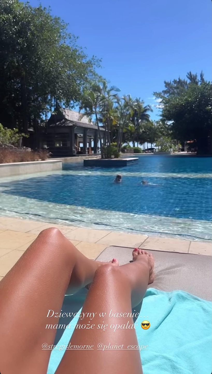Agnieszka Kaczorowska dokumentuje wakacje na Mauritiusie