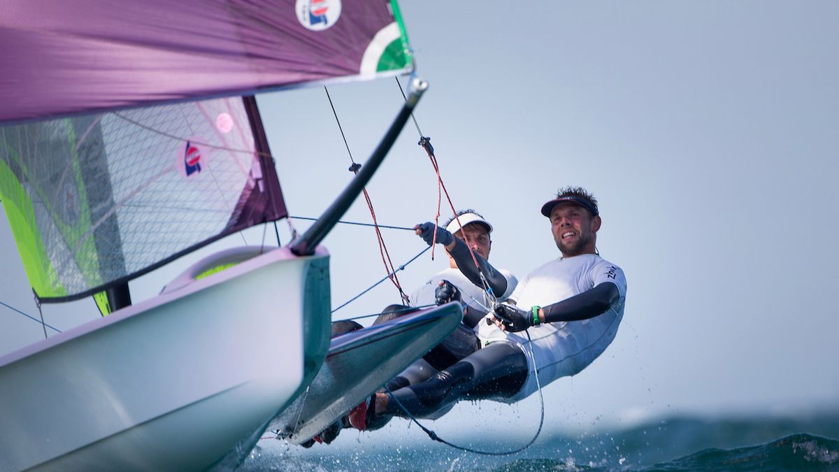 Zdjęcie okładkowe artykułu: Materiały prasowe / Maria Muina by sailingshots.es / Na zdjęciu: Łukasz Przybytek (L) i Paweł Kołodziński (P) na jachcie olimpijskiej klasy 49er