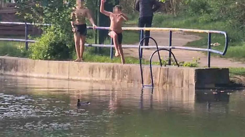 Niebezpieczne zabawy nad wodą w Zielonej Górze