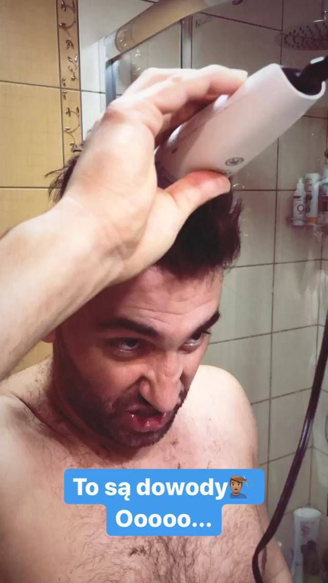 Rafał Maserak zgolił włosy
