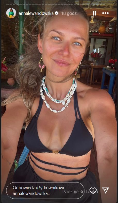 Lewandowska pokazała opalone ciało w bikini