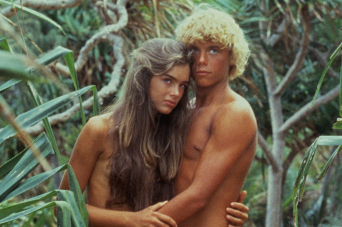 Christopher Atkins i Brooke Shields w "Błękitnej lagunie", 1980 r.