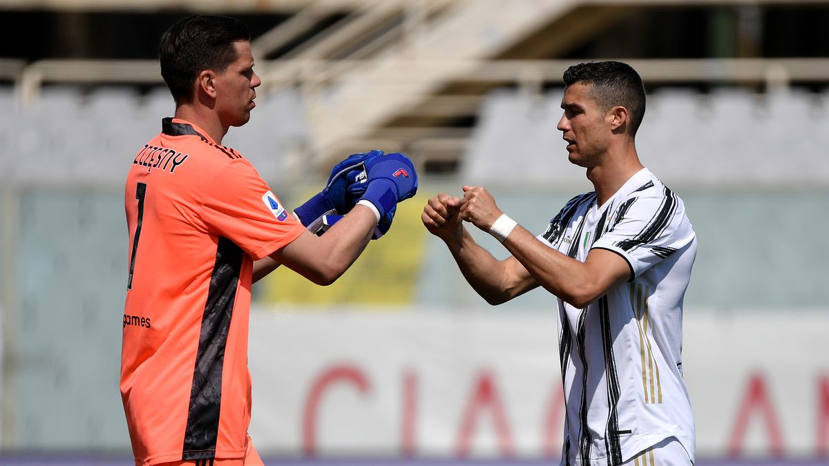 Wojciech Szczęsny (z lewej) i Cristiano Ronaldo