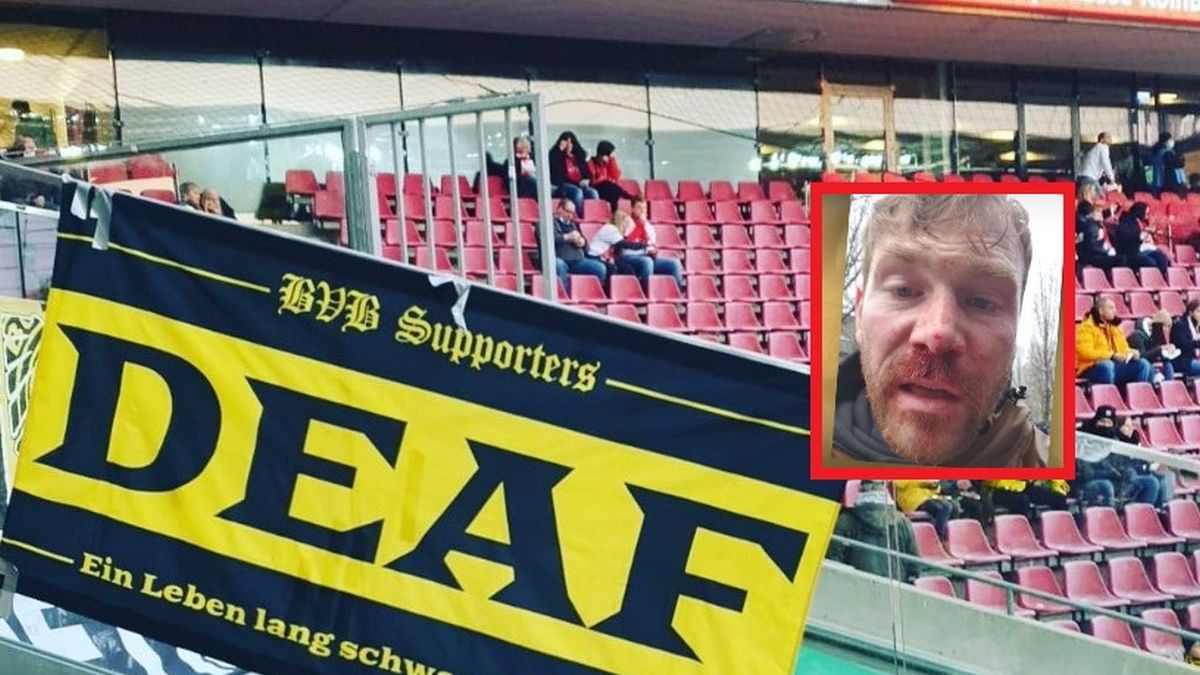 Kibic fanklubu głuchoniemych kibiców BVB