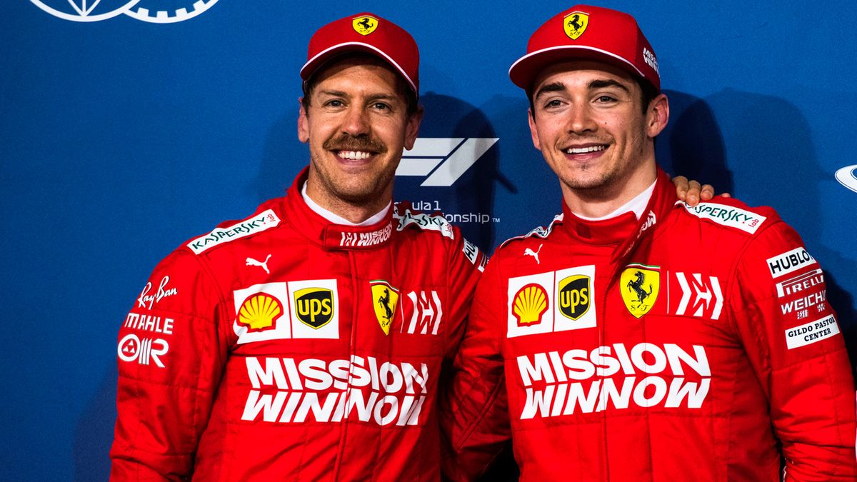 Sebastian Vettel (po lewej) i Charles Leclerc