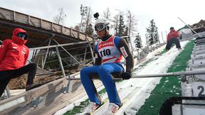 Amator na skoczni. Zobaczcie, jak skoczył