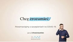 „Chcę zrozumieć” w nowej kampanii rządowej o szczepieniach na covid