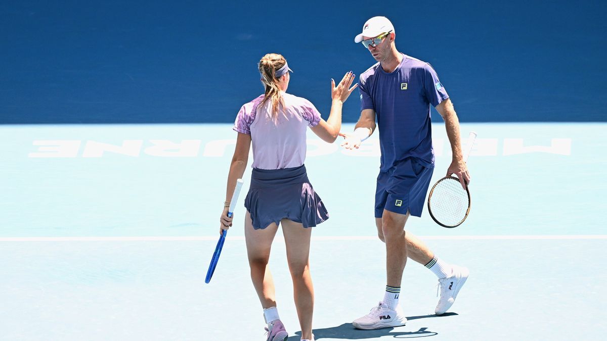 PAP/EPA / James Ross / Olivia Gadecki i John Peers w finale Australian Open 2025