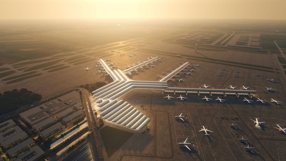 Wizualizacja Centralnego Portu Komunikacyjnego