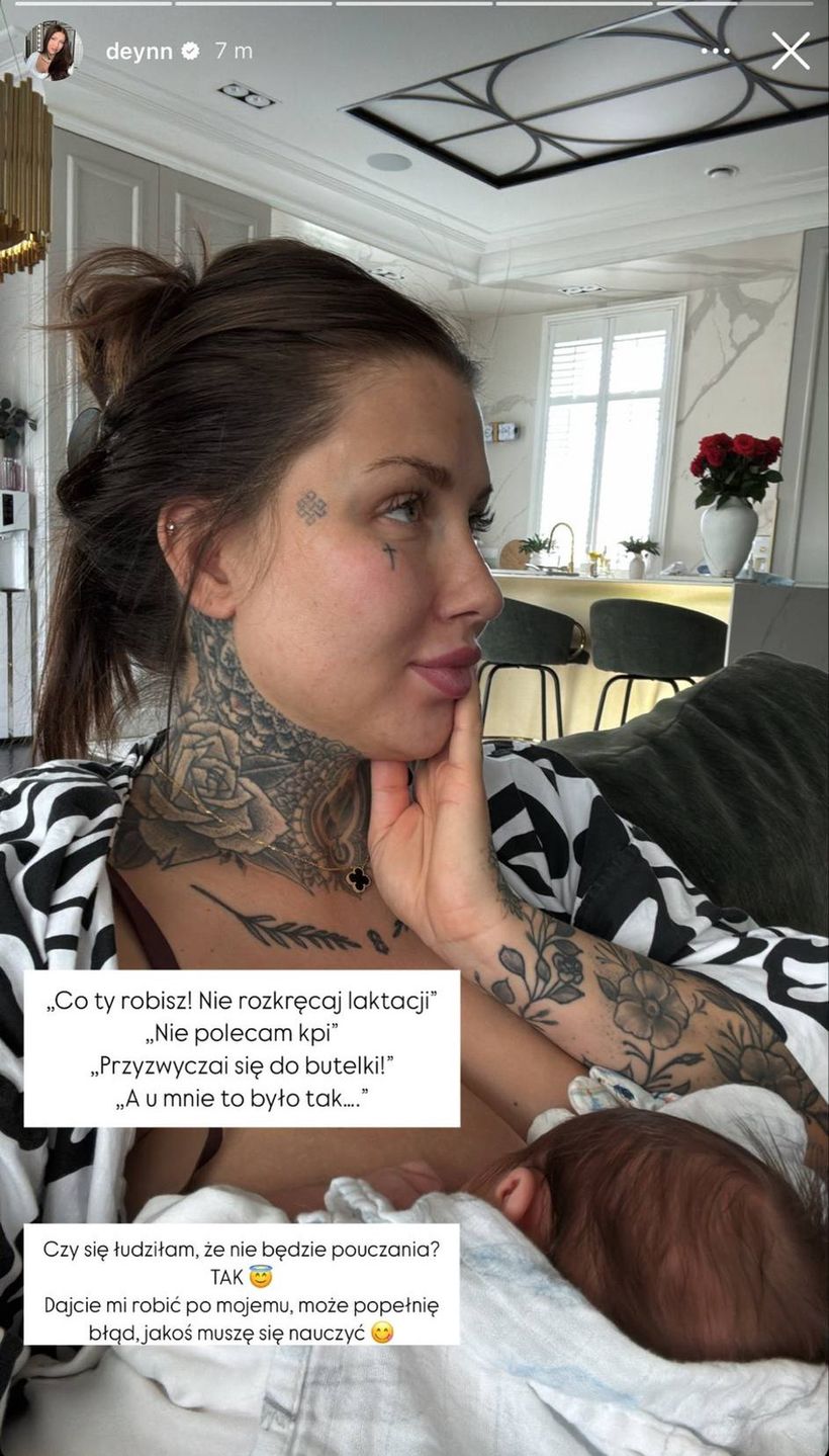 Deynn reaguje na uwagi dotyczące niewłaściwego używania laktator