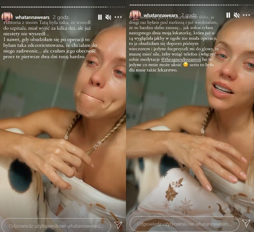 Anna Skura relacjonuje pobyt w szpitalu