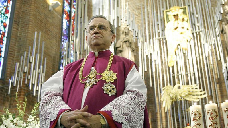 Ksiądz prałat Henryk Jankowski w parafii św. Brygidy w Gdańsku 