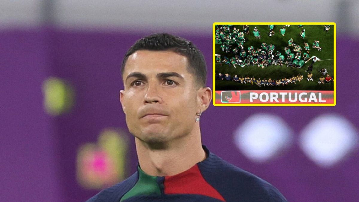 Cristiano Ronaldo / fotoreporterzy przed meczem
