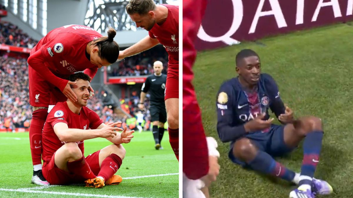 Getty Images / Michael Regan / DAZN Espana  / cieszynka Diogo Joty / cieszynka Ousmane Dembele