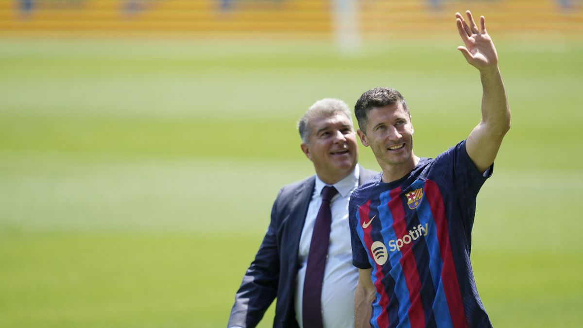 Joan Laporta i Robert Lewandowski