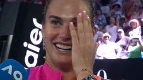 "Czy możesz wyjść?". Komedia po meczu Sabalenki