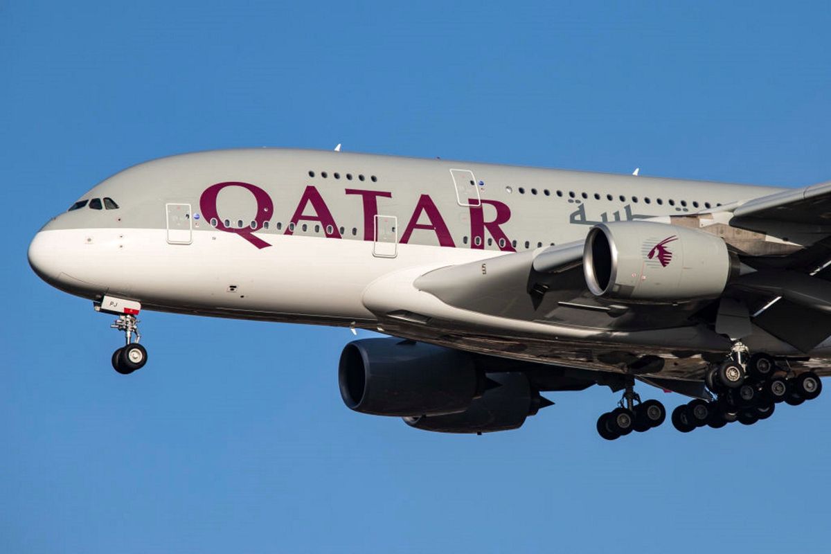 Samolot należący do linii Qatar Airways