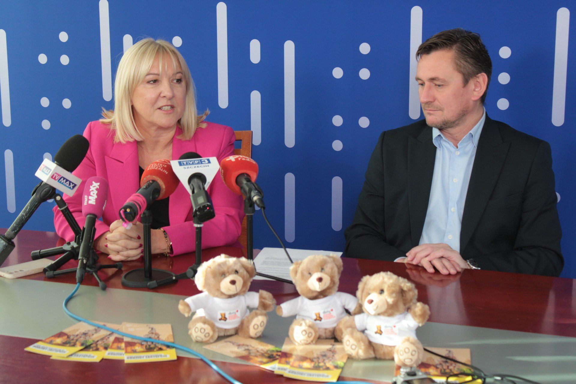 Konferencja prasowa w koszalińskim Urzędzie Miejskim.