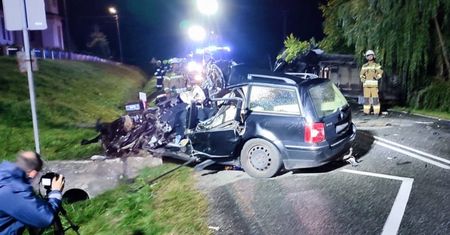 Koszmarny wypadek. Kierowca nie miał szans