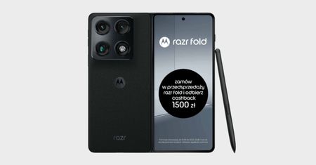 Motorola razr fold 5G w przedsprzedaży w Play. Składany smartfon z cashbackiem 1500 zł