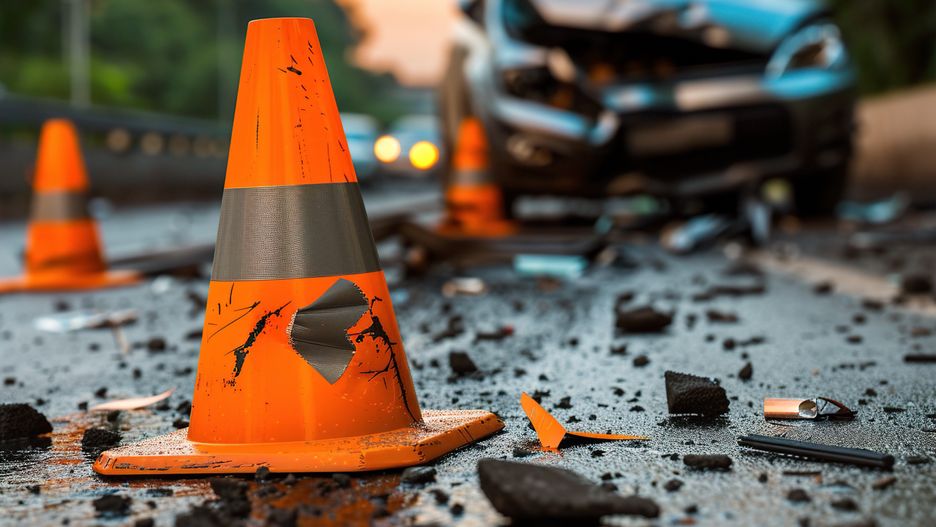 An orange traffic cone amidst debris from a recent car accident, with a damaged vehicle visible in the background, evoking a sense of urgency and caution. emergency response
An orange traffic cone amidst debris from a recent car accident, with a damaged vehicle visible in the background, evoking a sense of urgency and caution.
arslan9458
traffic, cone, accident, car, debris, road, emergency, vehicle, safety, caution, damage, asphalt, blurred, lights, chaos, urban, evening, hazard, scene, warning, orange, motor, crash, incident, wreck, injury, response, alert, repair, detour, transport, work, cleanup, rescue, accident site, traffic safety, emergency response, road incident, vehicle damage, safety precaution, accident awareness, traffic, cone, accident, car, debris, road, emergency, vehicle, safety, caution, damage, asphalt, blurred, lights, chaos, urban, evening, hazard, scene, warning, orange, motor, crash, incident, wreck, injury, response, alert, repair, detour, transport, work, cleanup, rescue, accident site, traffic safety, emergency response, road incident, vehicle damage, safety precaution, accident awareness