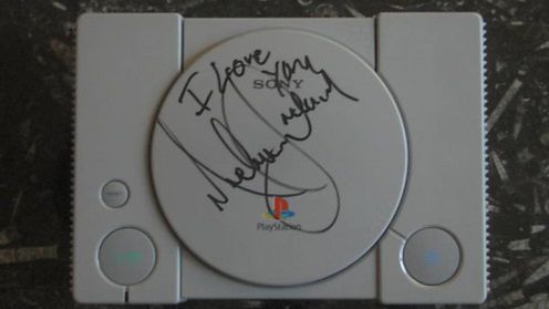 PSX z autografem M.Jacksona na sprzedaż 1