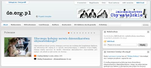 Do.org.pl - lepsze dziennikarstwo obywatelskie?