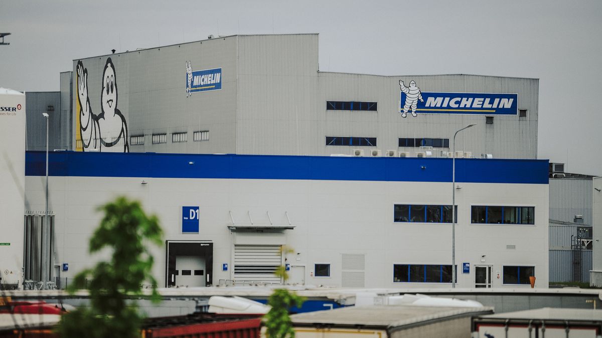 The Michelin SCA factory on the outskirts of Olsztyn, Poland, on Sunday, Aug. 27, 2023. Olsztyn showcases the Law and Justice party's economic focus on citizens living outside the bigger metropolises who make up its grassroots support. Photographer: Damian Lemaski/Bloomberg via Getty Images