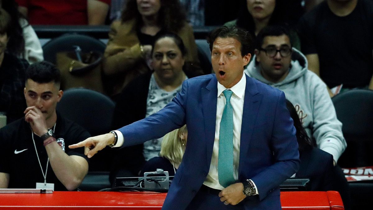 PAP/EPA / ETIENNE LAURENT / Na zdjęciu: Quin Snyder
