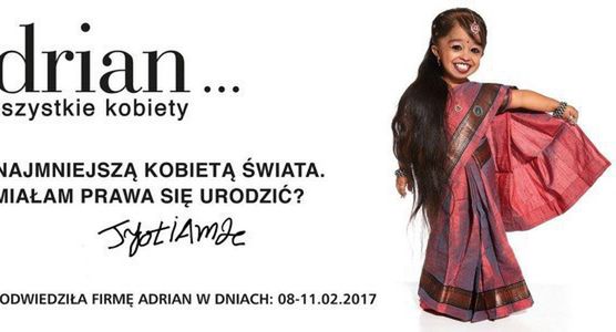 Najmniejsza kobieta świata w reklamie rajstop Adrian. „Czy nie miałam prawa się urodzić?”