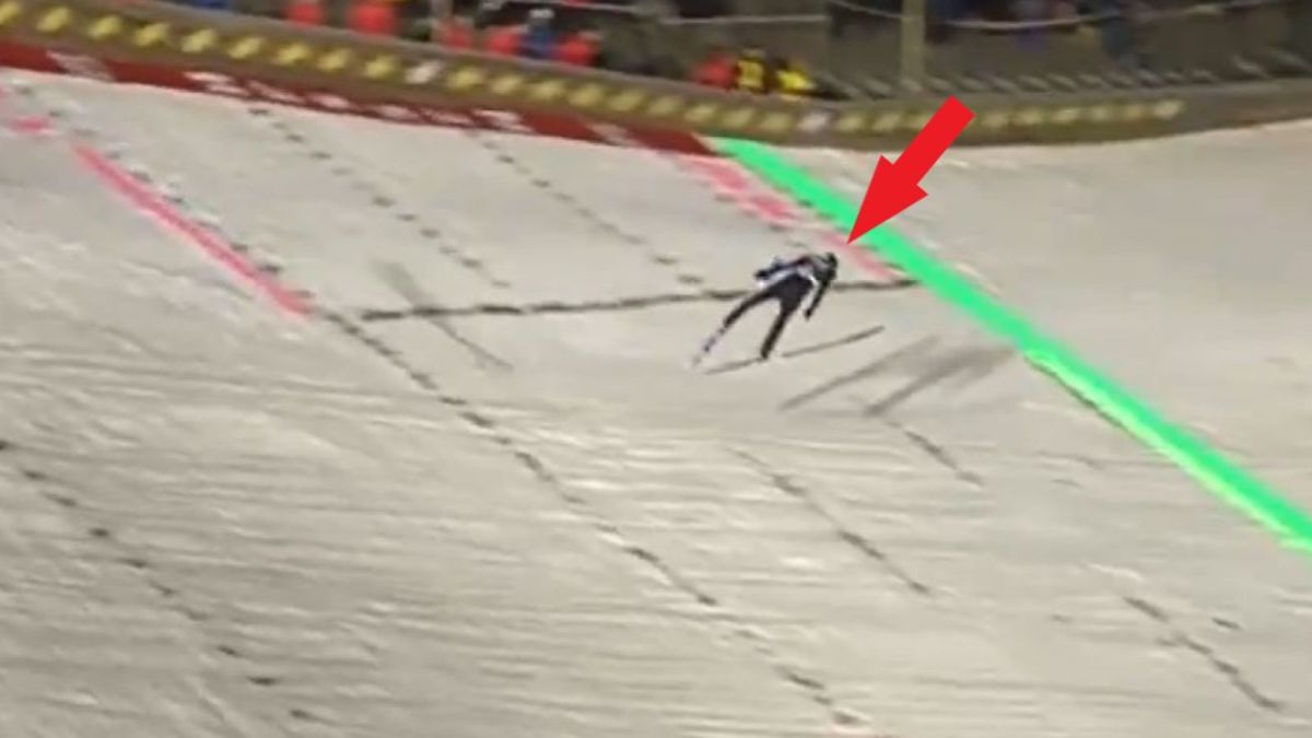 Twitter / Twitter/Eurosport / Twitter / twitter.com/Eurosport_PL / Na zdjęciu: rekordowy skok w Willingen Johanna Andre Forfanga (153 m)