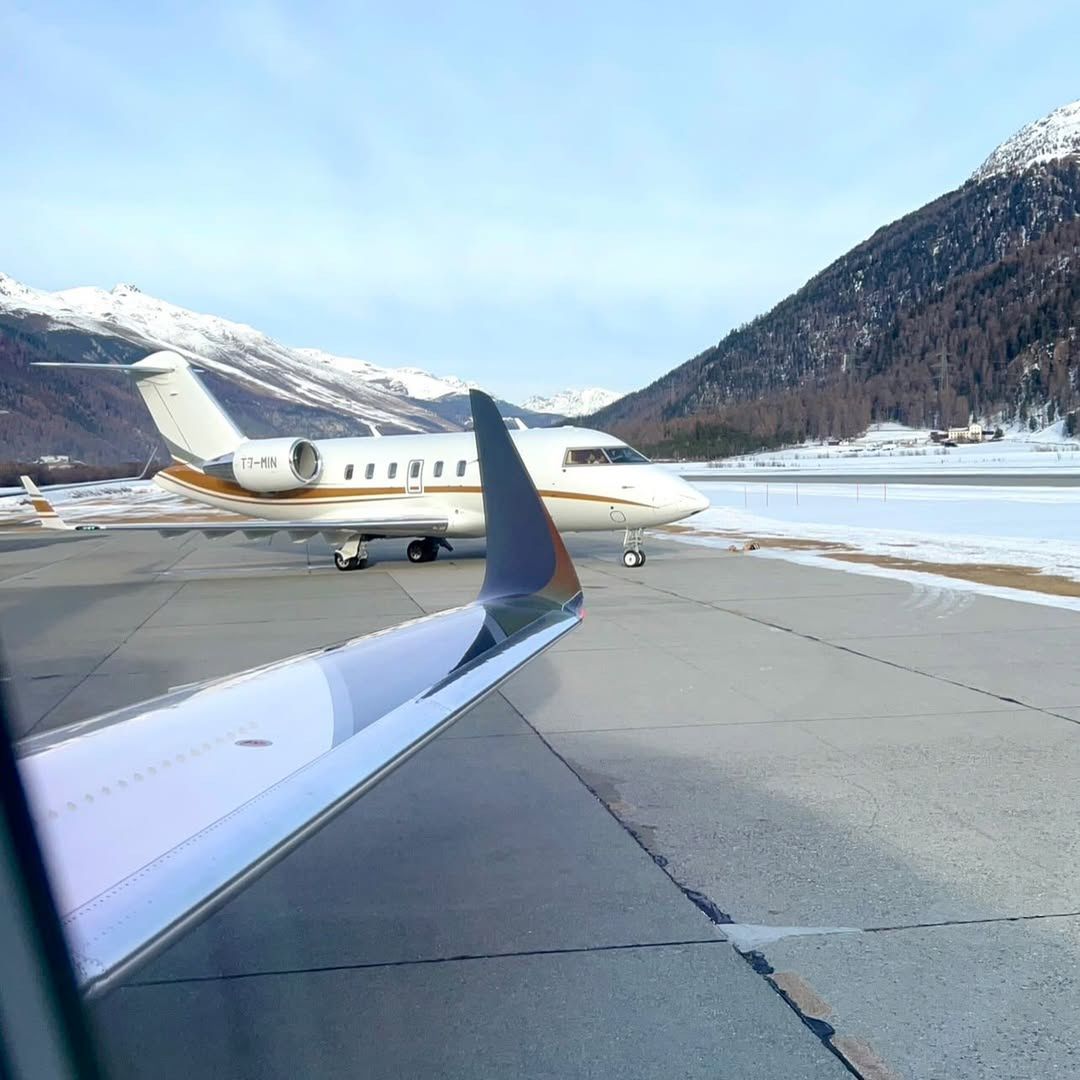 Książę Jan Lubomirski‑Lanckoroński wylądował w Szwajcarii