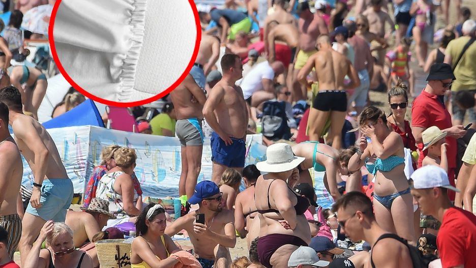 Prześcieradło z gumką przyda się na plaży