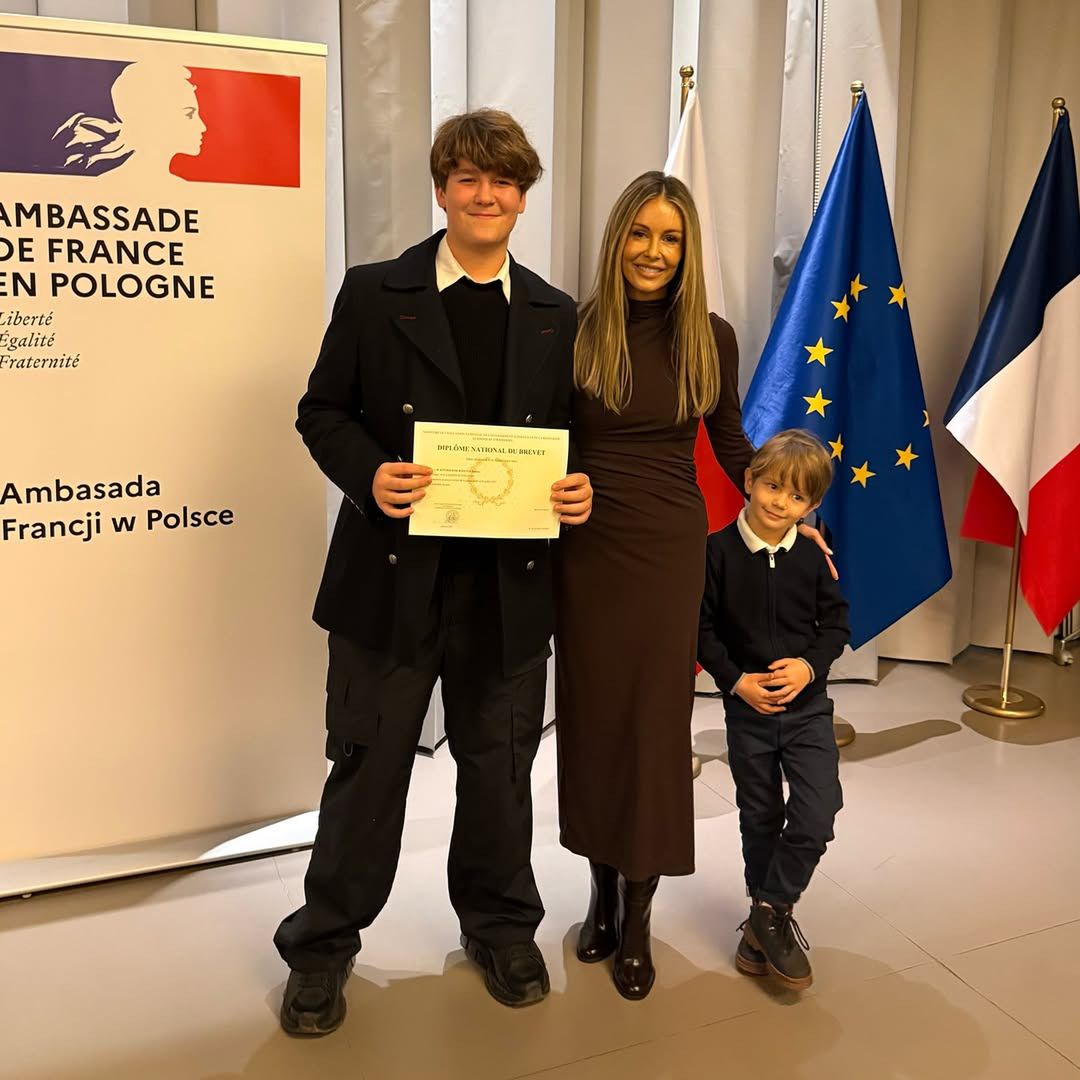 Małgorzata Rozenek z synami