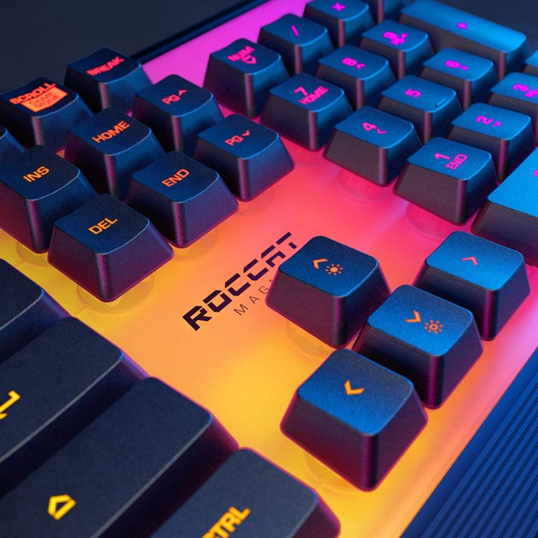 Przedefiniuj z nami świat gamingu, dzięki membranowym mechanicznym klawiaturom Roccat Pyro i poznaj zalety spektakularnego oświetlenia RGB w Roccat Magma!