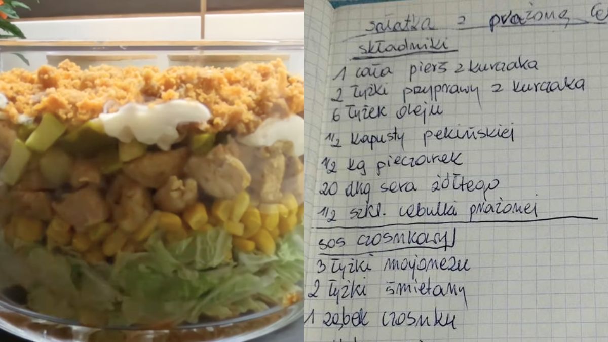 Sałatka warstwowa - Pyszności