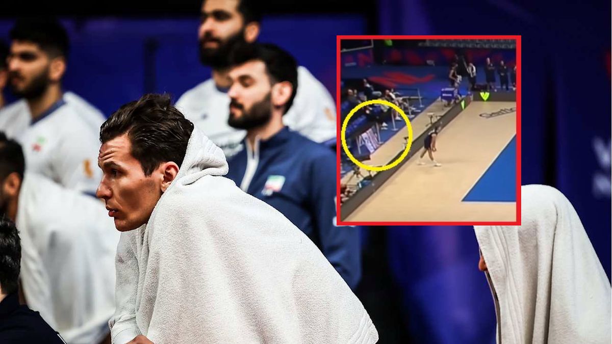 Materiały prasowe / VolleyballWorld / Na zdjęciu: reprezentacja Iranu i screen z YouTube