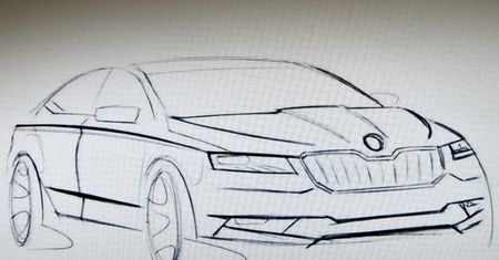 Nowa Škoda Superb – czy to pierwszy szkic?