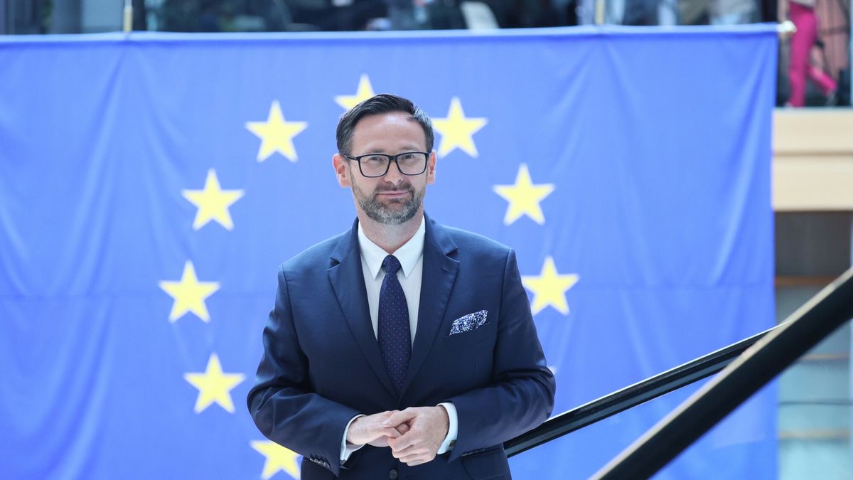 Daniel Obajtek na pierwszej sesji Parlamentu Europejskiego