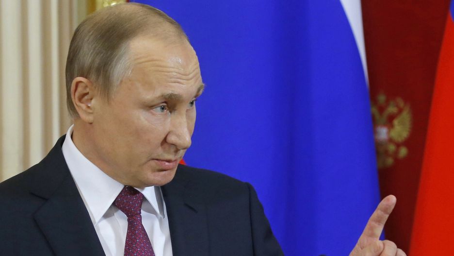 arch24Russian President Vladimir Putin speaks at a joint news conference with Moldovan President Igor Dodon in the Kremlin in Moscow, Russia, Tuesday, Jan. 17, 2017. President Vladimir Putin on Tuesday accused the outgoing U.S. administration of trying to undermine President-elect Donald Trump by spreading fake allegations. (Sergei Ilnitsky/Pool Photo via AP)POOL EPA