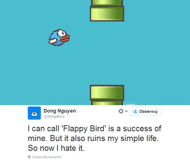 Twórca Flappy Bird chce usunąć grę ze sklepu. Zrujnowała mu życie [AKTUALIZACJA]