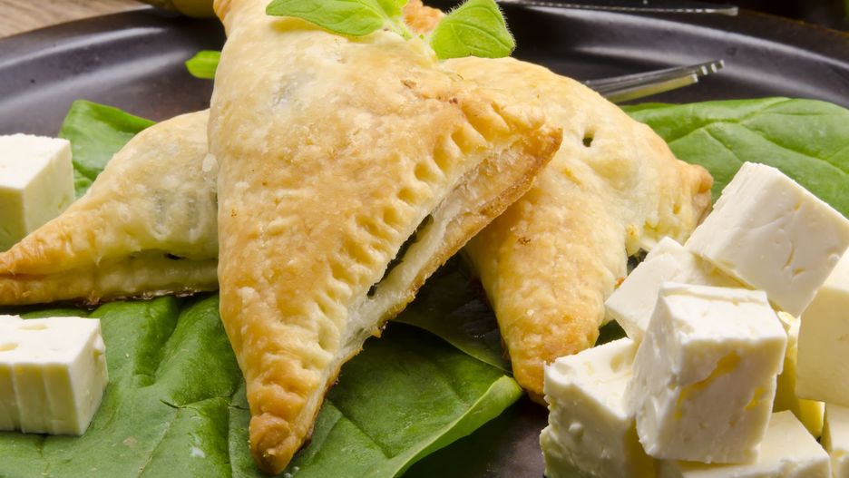 Pierogi ze szpinakiem i fetą