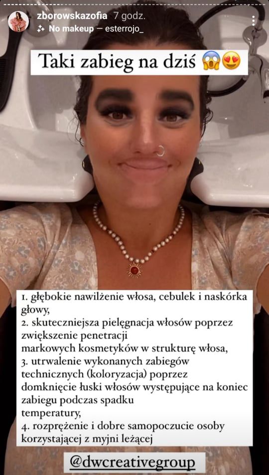 Zofia Zborowska wybrała się do fryzjera