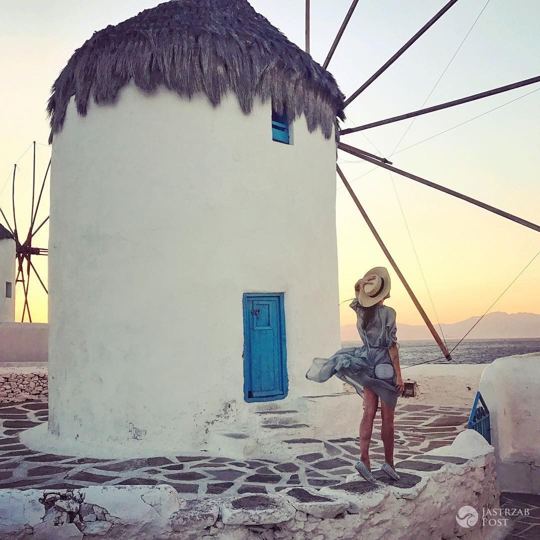 Anna Wendzikowska odpoczywa na Mykonos